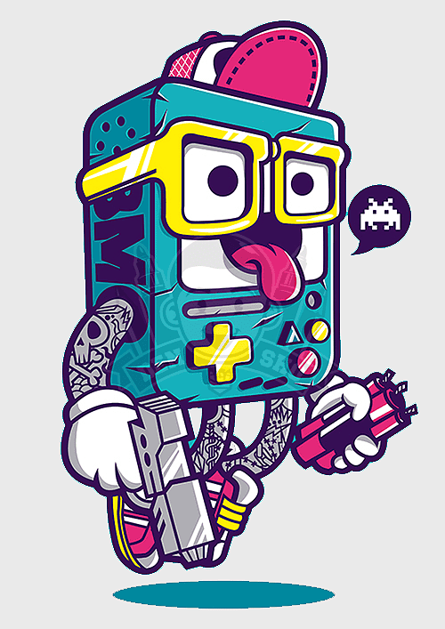 American comics character, graffiti art style, diablo series inspired, tide brand collaboration, retro gaming aesthetics, urban street art, hip hop culture influence