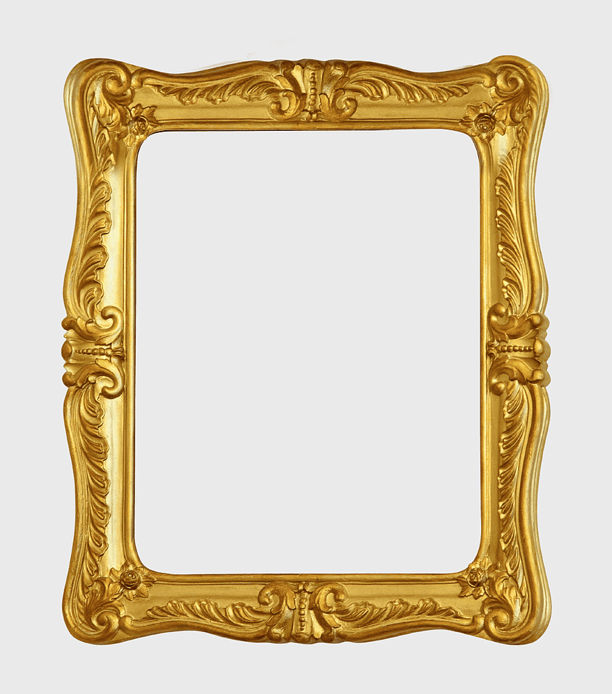 gold decorative frame, rectangular gold frame, ornate brass borders, digital ornamental rectangle, vintage mirror trim, elegant borders, classic artwork frames