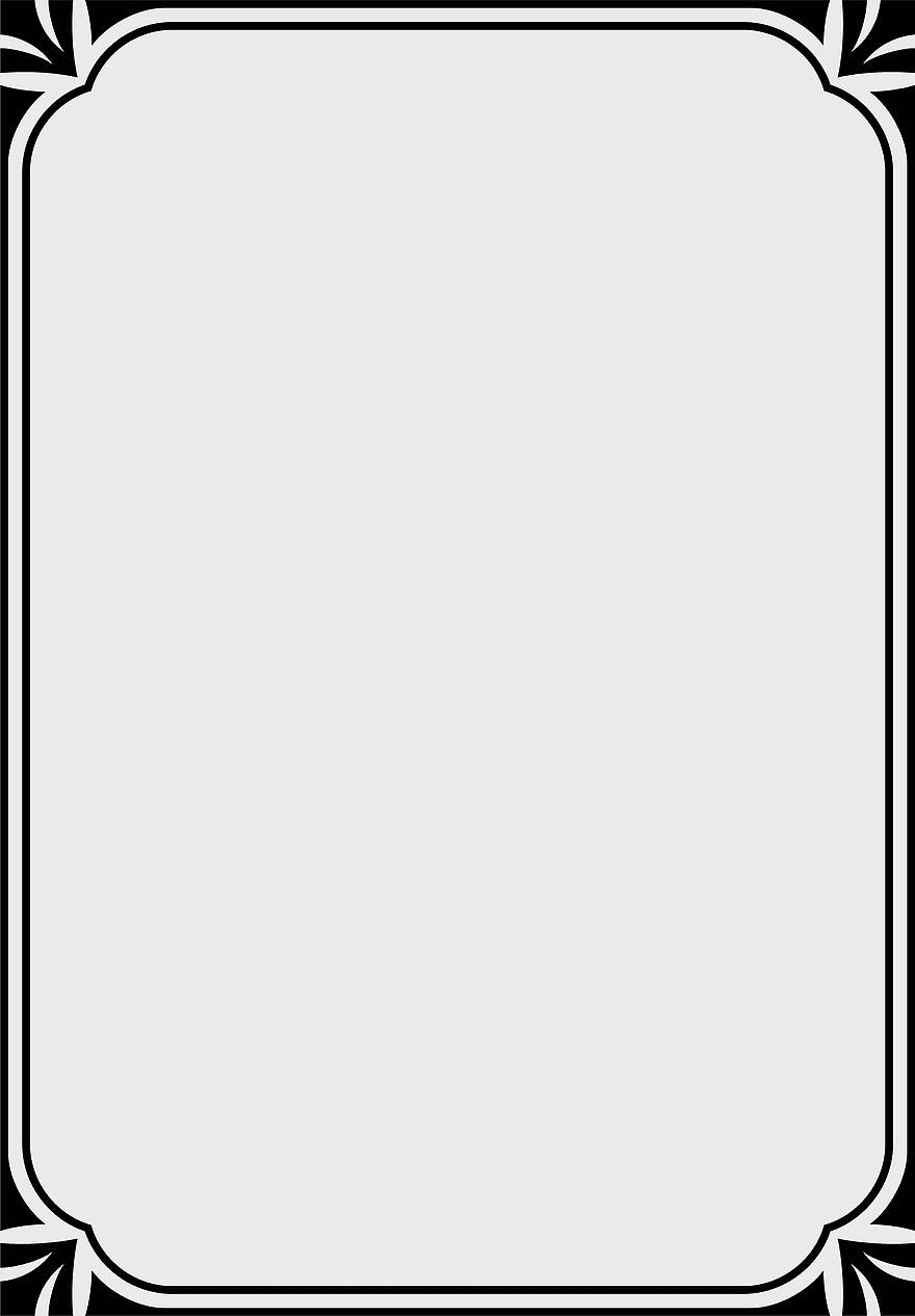 black minimalist frame, simple border texture, elegant retro design, blank square shape, vintage frame illustration, ornate border pattern, antique decorative element