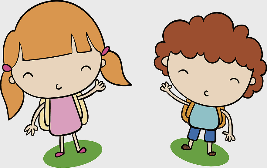 hand-painted boy girl illustration, cute children with backpacks, cartoon kids waving, watercolor painting of siblings, playful school children art, cheerful child characters, friendly kids drawing hand-painted boy girl illustration, cute children with backpacks, cartoon kids waving, watercolor painting of siblings, playful school children art, cheerful child characters, friendly kids drawing