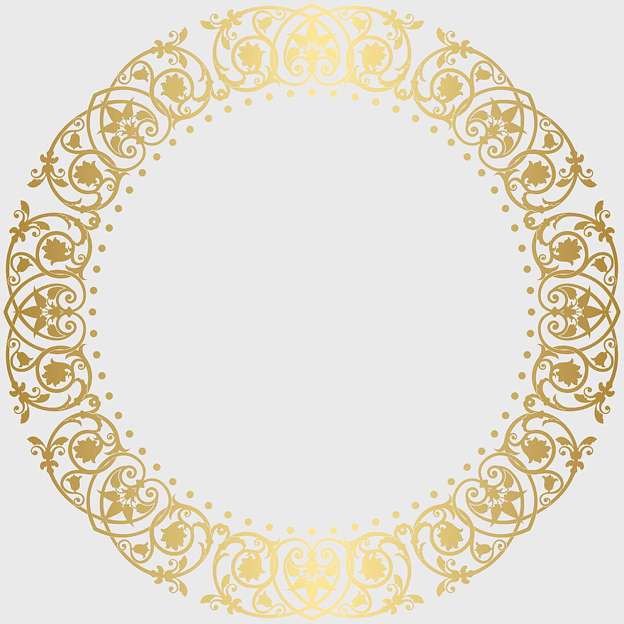 gold round border frame, decorative circle frame, ornate gold frame design, symmetrical decorative elements, elegant circular border, intricate frame pattern, vintage frame illustration gold round border frame, decorative circle frame, ornate gold frame design, symmetrical decorative elements, elegant circular border, intricate frame pattern, vintage frame illustration
