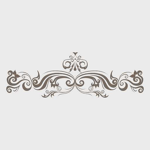 arabesco ornament design, black and white decorative arts, corelDRAW visual elements, ornamental art patterns, intricate swirl motifs, elegant filigree designs, vintage embellishments