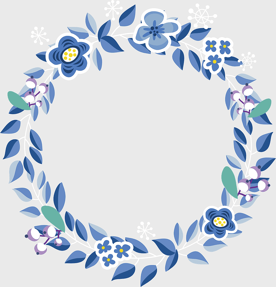 hand-painted blue flower wreath, watercolor floral frame, blue and white flower garland, wedding invitation design, floral border illustration, decorative floral circle, symmetrical flower pattern hand-painted blue flower wreath, watercolor floral frame, blue and white flower garland, wedding invitation design, floral border illustration, decorative floral circle, symmetrical flower pattern