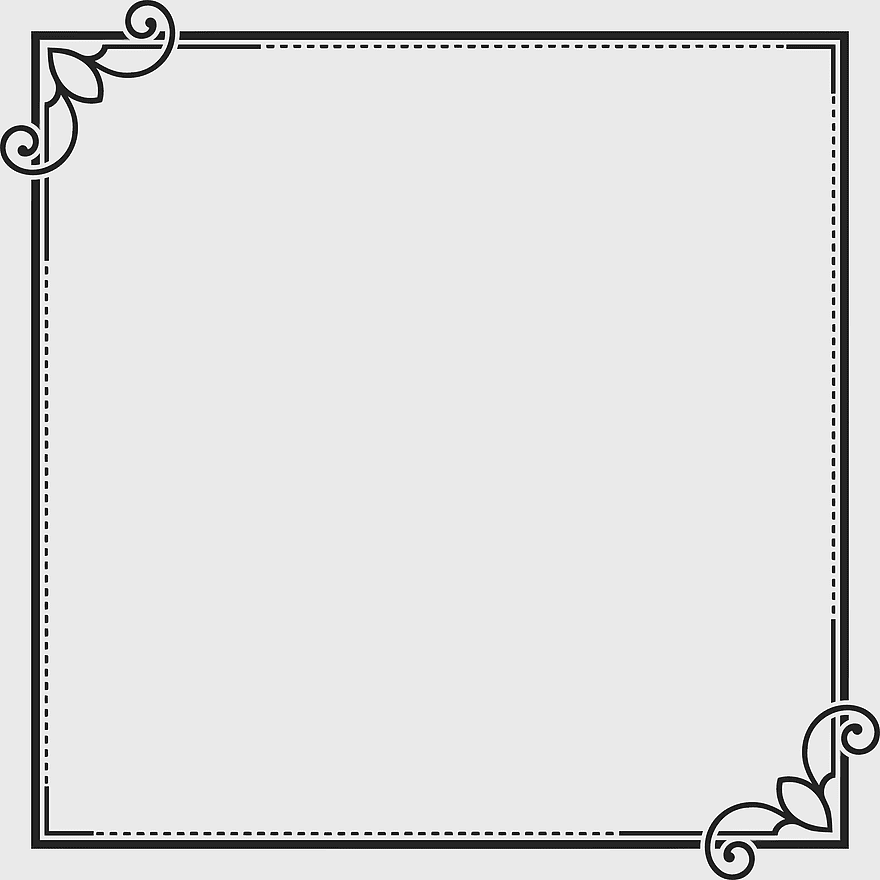 black and white decorative frame, monochrome line art border, ornamental square frame design, vintage corner ornament, elegant frame illustration, minimalist line drawing, classic border element black and white decorative frame, monochrome line art border, ornamental square frame design, vintage corner ornament, elegant frame illustration, minimalist line drawing, classic border element