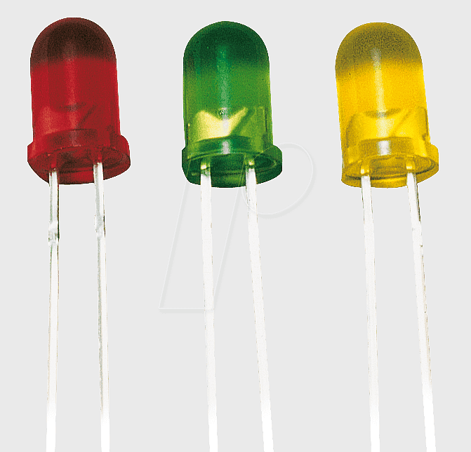 LED electronics components, Arduino-compatible LEDs, color-coded light-emitting diodes, voltage-driven circuit elements, electronic project supplies, semiconductor light sources, DIY electronics kit parts