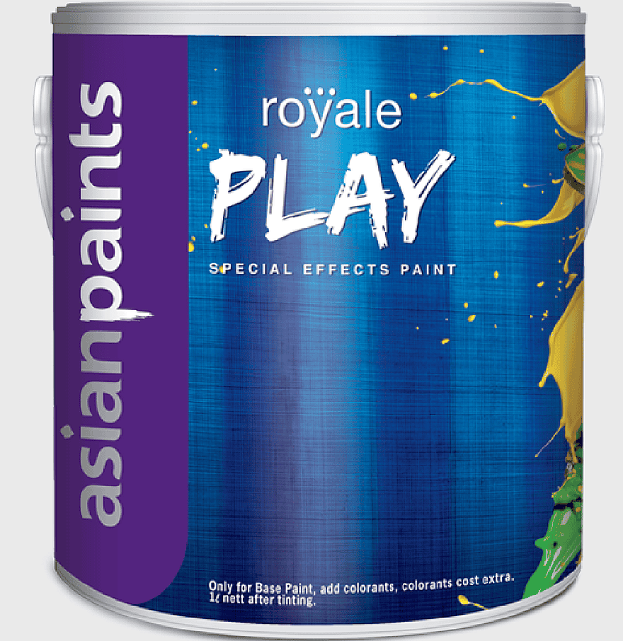 Asian Paints Royale Play, electric blue paint, special effects emulsion, interior paint brand, decorative wall coating, color-enhanced paint products, sustainable building materials Asian Paints Royale Play, electric blue paint, special effects emulsion, interior paint brand, decorative wall coating, color-enhanced paint products, sustainable building materials