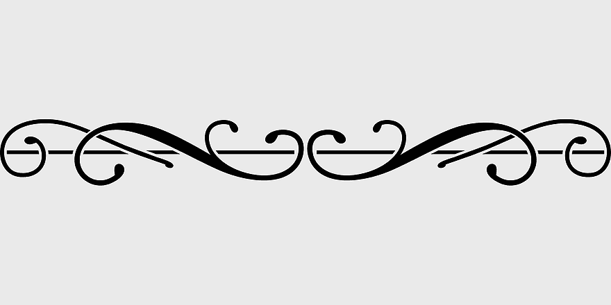 Abstract Flourish Divider, Decorative Line Art, Ornamental Swirls, Fancy Scroll Design, Elegant Border Element, Vintage Separator Graphic, Artistic Scrollwork Pattern, png
