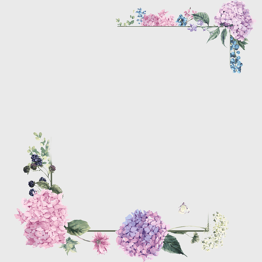watercolor floral frame, purple blossom borders, wedding invitation design, hydrangea flower arrangement, floral border illustration, decorative floral patterns, elegant floral borders watercolor floral frame, purple blossom borders, wedding invitation design, hydrangea flower arrangement, floral border illustration, decorative floral patterns, elegant floral borders