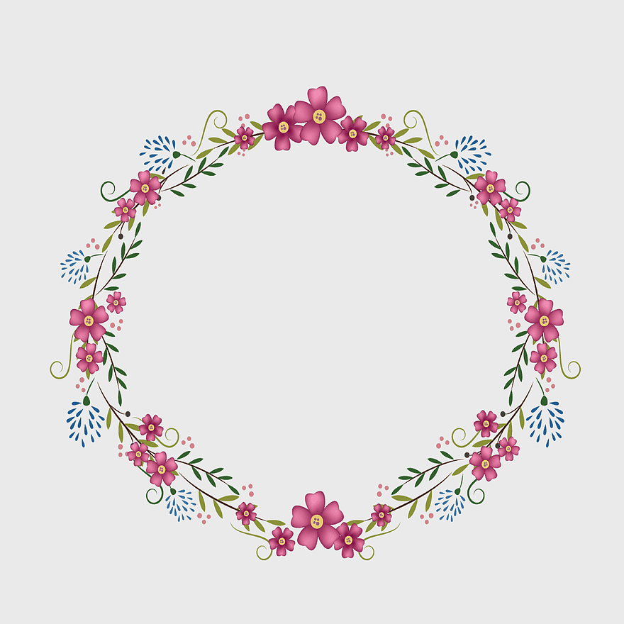 flowers round frame, red flower wreath illustration, watercolor flowers, decorative arts, floral border design, floral wreath template, floral circle ornament