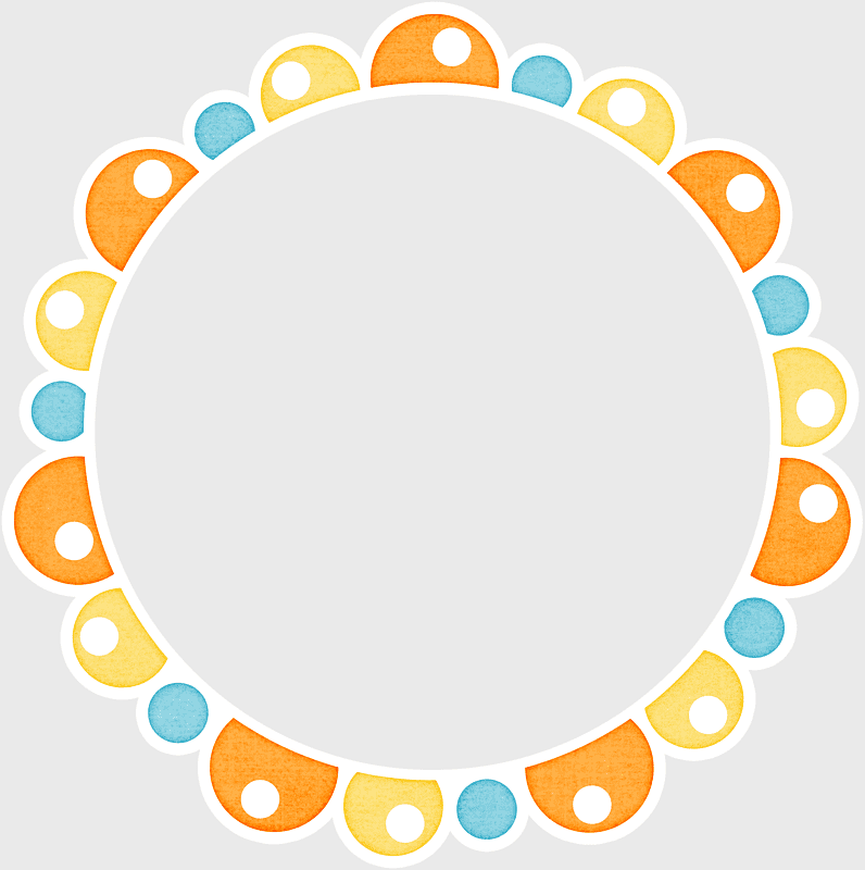 border text frame, yellow and orange circle tag, circular frame design, oval text border, illustrated circle frame, colorful circle border graphics, decorative round frame illustration
