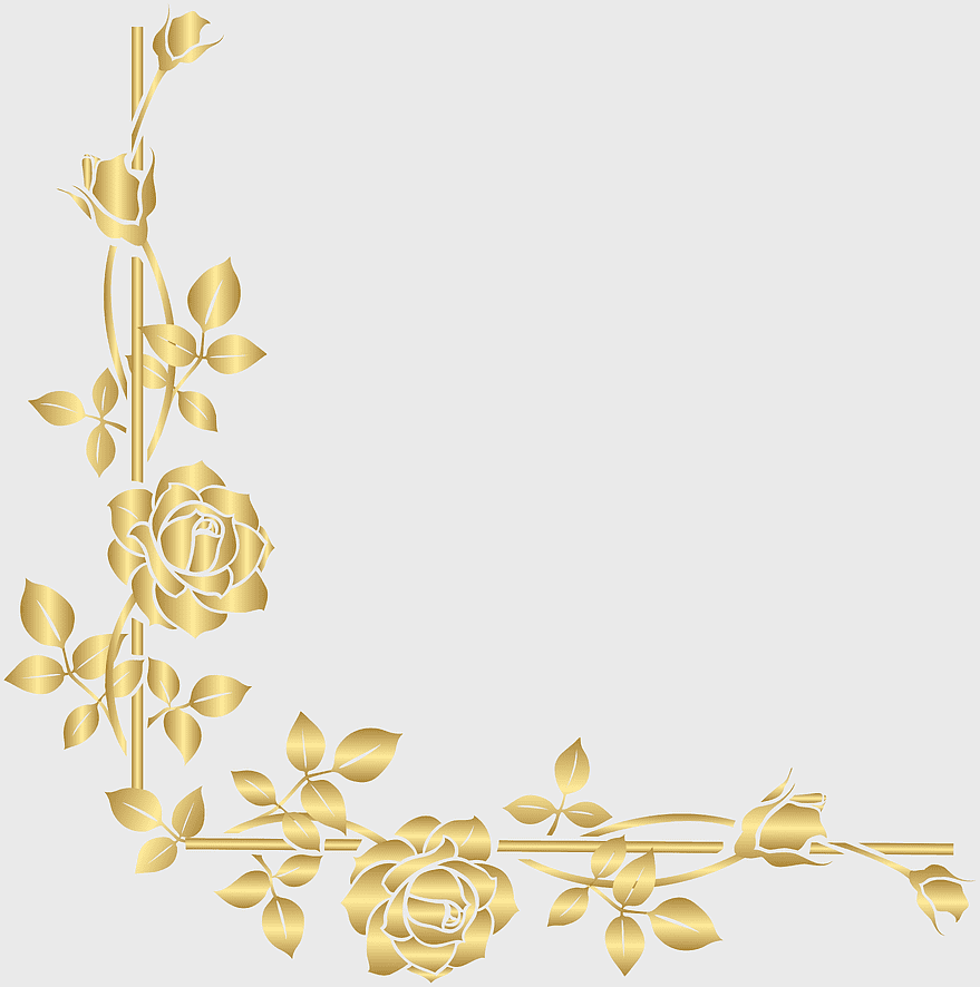gold floral corner ornament, decorative gold rose frame, art museum gold corner design, yellow rose petal jewelry, vintage floral art, elegant gold corner decor, ornate rose branch illustration gold floral corner ornament, decorative gold rose frame, art museum gold corner design, yellow rose petal jewelry, vintage floral art, elegant gold corner decor, ornate rose branch illustration
