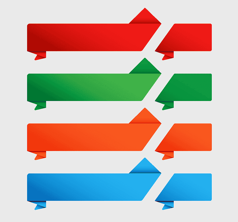 colorful ribbon banners, PPT material design, origami style ribbons, web banner elements, decorative paper ribbons, presentation graphic elements, multi-colored label tags colorful ribbon banners, PPT material design, origami style ribbons, web banner elements, decorative paper ribbons, presentation graphic elements, multi-colored label tags