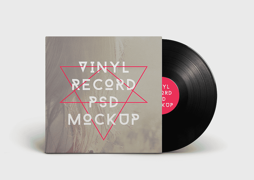 vinyl record mockup, album cover design, retro music packaging, phonograph record template, vintage disc art, audio product branding, decorative music sleeve