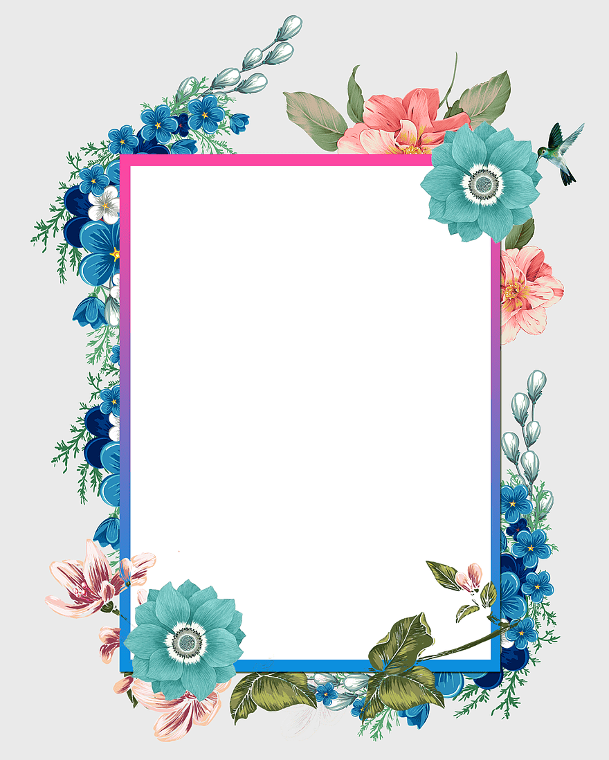 watercolor floral border, hand-painted certificate frame, summer flower arrangement, blue petal design, artistic plant illustration, decorative nature elements, vibrant floral artwork watercolor floral border, hand-painted certificate frame, summer flower arrangement, blue petal design, artistic plant illustration, decorative nature elements, vibrant floral artwork