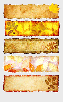 autumn leaf banners, watercolor painting backgrounds, grainy texture design, yellow and orange autumn colors, vintage border patterns, seasonal frame illustrations, rustic autumn card designs