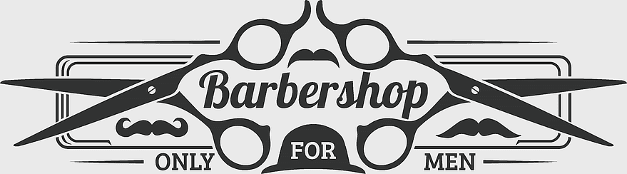 Barbershop logo design, male barber shop symbol, black and white barbershop illustration, decorative patterns for barbershop, vintage barbershop branding, men's grooming icon, classic hair care emblem Barbershop logo design, male barber shop symbol, black and white barbershop illustration, decorative patterns for barbershop, vintage barbershop branding, men's grooming icon, classic hair care emblem