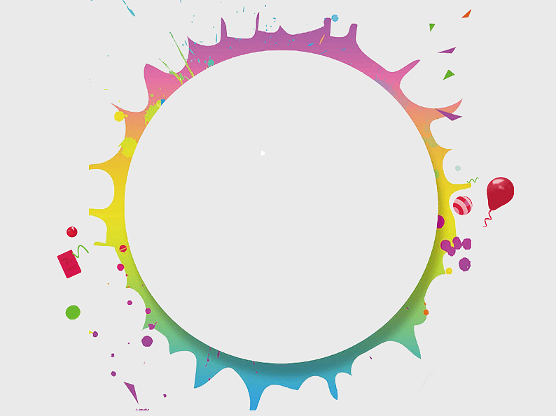 colorful circular frame, multicolored decorative border, handpainted art background, color splash design, vibrant graphic element, artistic frame illustration, abstract circular pattern