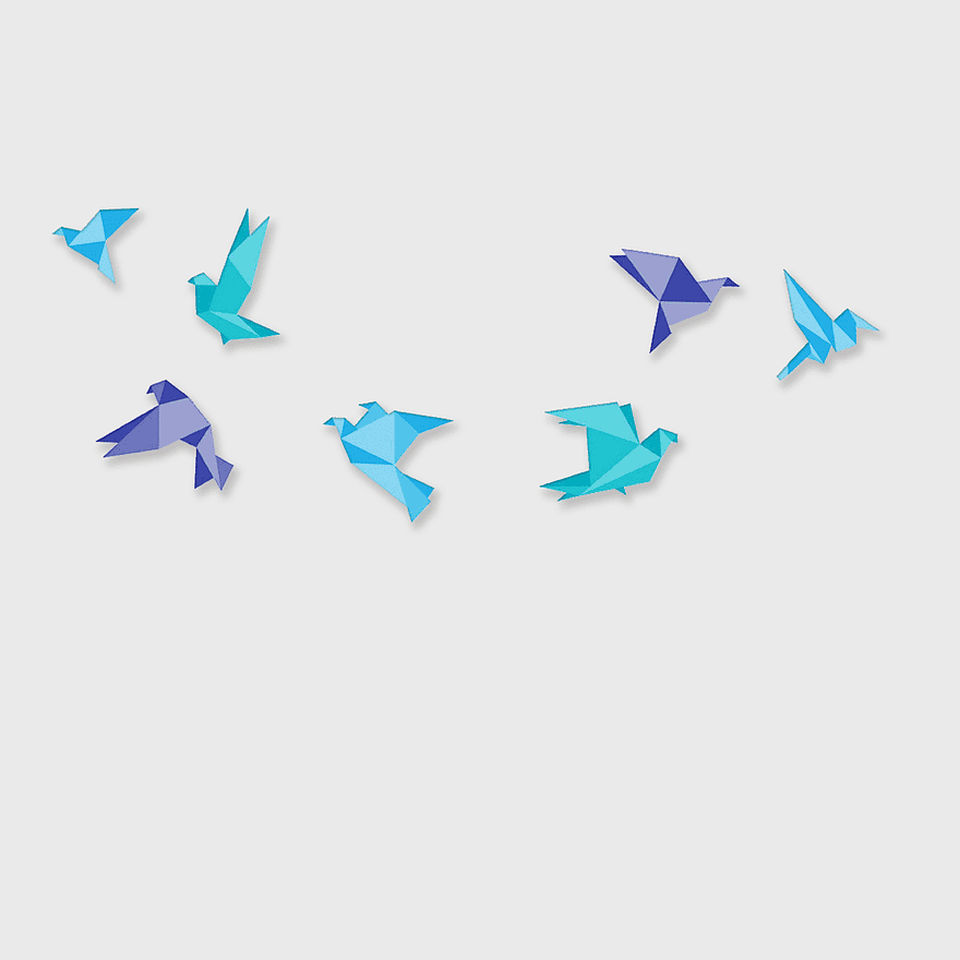 Bird Origami, Blue origami birds, decorative Patterns, paper Birds, geometric bird art, origami crane design, colorful paper birds illustration Bird Origami, Blue origami birds, decorative Patterns, paper Birds, geometric bird art, origami crane design, colorful paper birds illustration