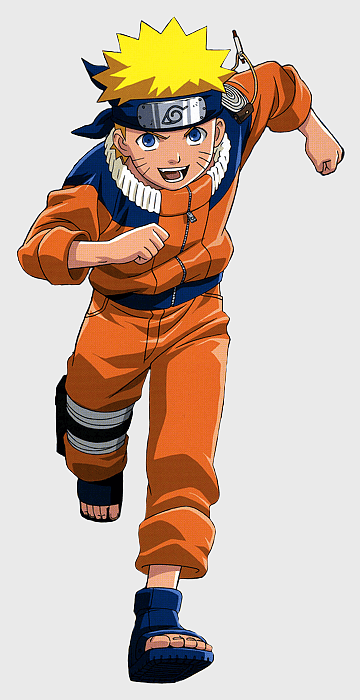 Naruto Uzumaki character, orange ninja outfit, Konoha village mascot, Last Naruto The Movie, anime action scene, ninja headband symbol, manga art style