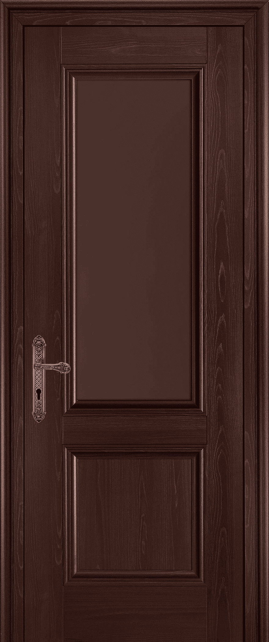 Brown wood stain door, hardwood house door, brown door furniture, wood door home, vintage door handle, classic entryway design, rich wooden texture