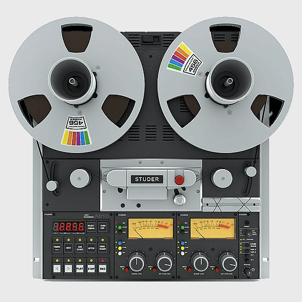 reel-to-reel tape recorder, Studer A 810, magnetic tape recording, sound mastering equipment, vintage audio technology, professional audio equipment, analog recording device reel-to-reel tape recorder, Studer A 810, magnetic tape recording, sound mastering equipment, vintage audio technology, professional audio equipment, analog recording device
