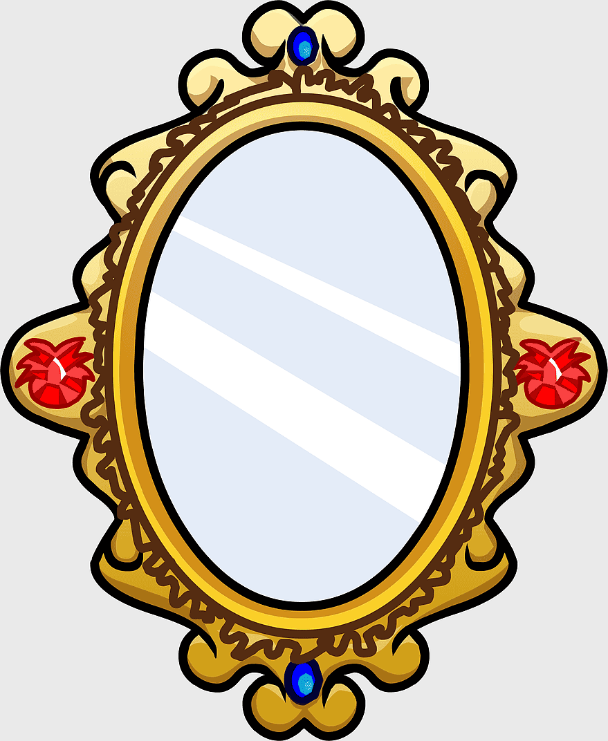 cartoon mirror frame, oval mirror design, decorative mirror art, free mirror content, ornate mirror illustration, vintage framed mirror, magical mirror