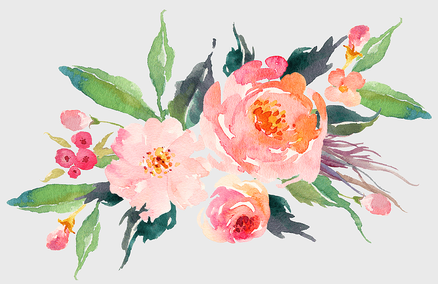 vintage watercolor pink flower, elegant floral illustration, watercolor botanical art, pink rose bouquet, delicate floral design, vintage floral arrangement, watercolor flower painting