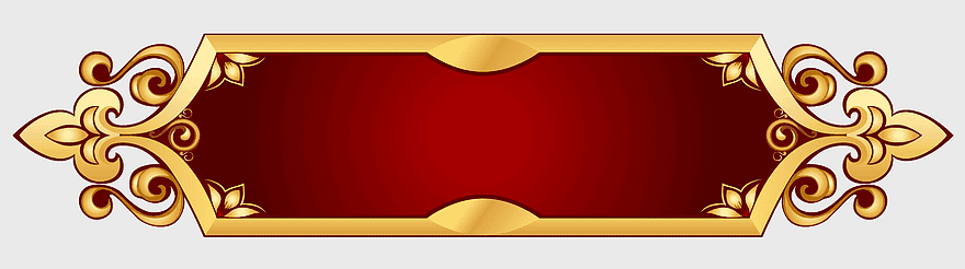 web banner design, decorative gold frame, red banner template, ornate brass border, vintage ribbon art, elegant label backdrop, luxury product display