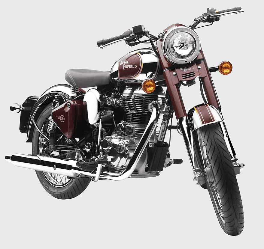 Royal Enfield Classic 350, single-cylinder engine motorcycle, Royal Enfield Bullet Chrome, cruiser motorbike, vintage motorcycle design, classic bike aesthetics, Indian motorcycle brand