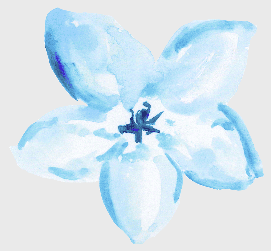 blue watercolor flower painting, azure floral watercolor illustration, watercolor blue flower art, blue watercolor petal design, delicate watercolor bloom, artistic floral depiction, nature-inspired watercolor piece