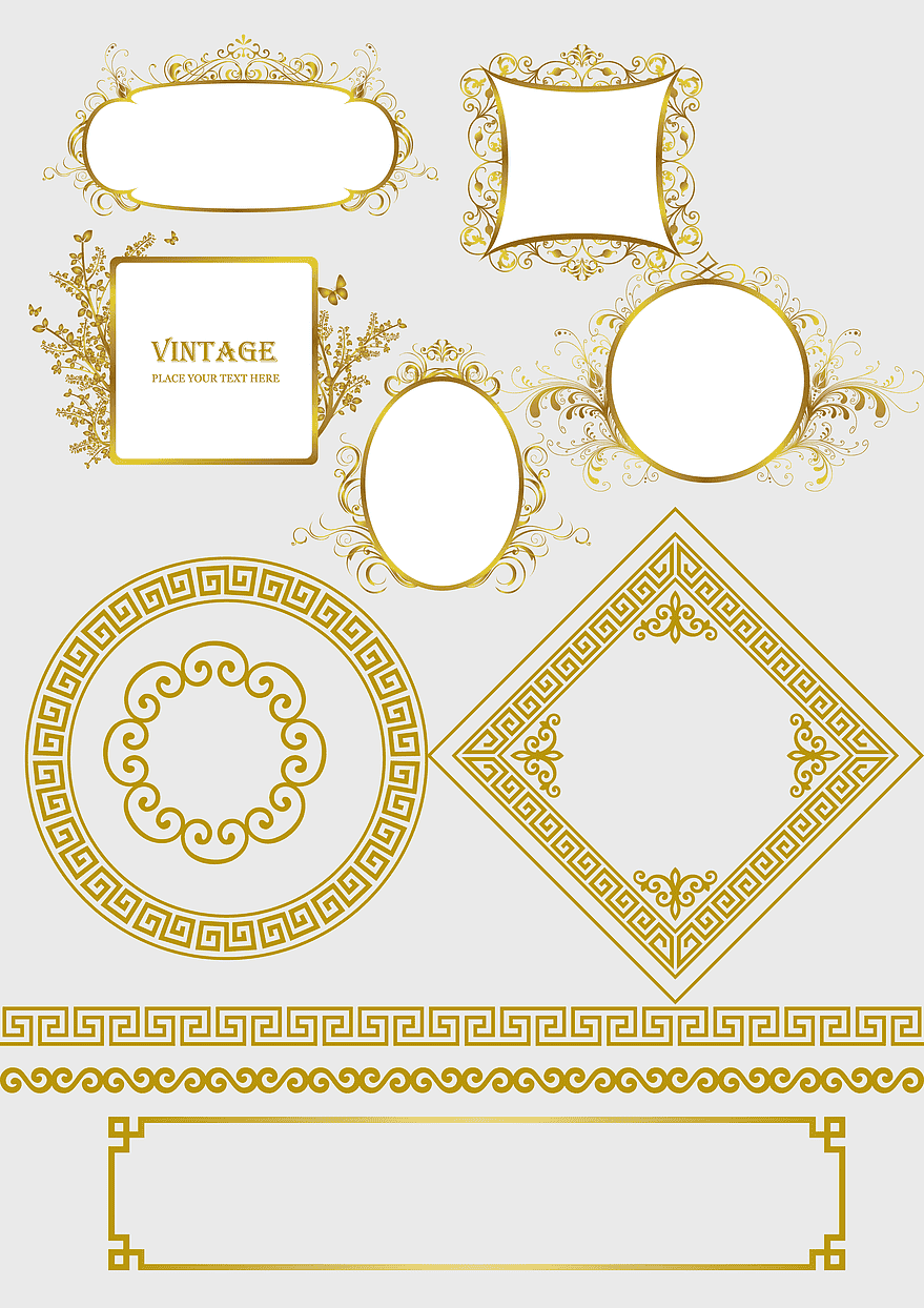 golden China Wind frame, Chinese style geometric pattern, retro golden frame template, vintage chinoiserie motif, ornate decorative borders, elegant gold embellishments, traditional Asian design elements golden China Wind frame, Chinese style geometric pattern, retro golden frame template, vintage chinoiserie motif, ornate decorative borders, elegant gold embellishments, traditional Asian design elements