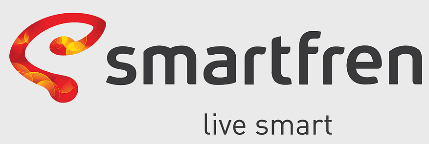 Smartfren logo, PT Smartfren Telecom, live smart tagline, pulsa recharge, telecommunications brand, mobile network provider, corporate identity design