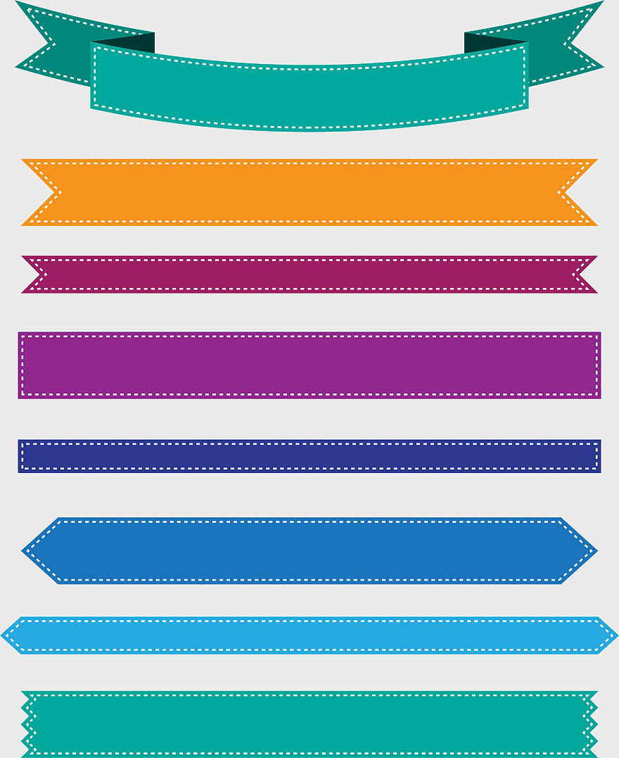 colorful ribbon banner, decorative pattern label, vibrant banner design, festive ribbon tags, creative graphic elements, event decoration ideas, party banner templates