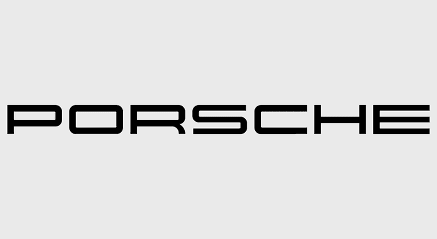 Porsche 911 GT3, Porsche Museum exhibit, 2004 Porsche 911 model, Porsche logo design, luxury sports car branding, iconic car logo, automotive heritage display
