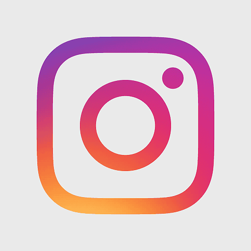 Instagram logo, purple social media icon, magenta internet symbol, rectangle brand area, gradient color design, digital media platform, online community network