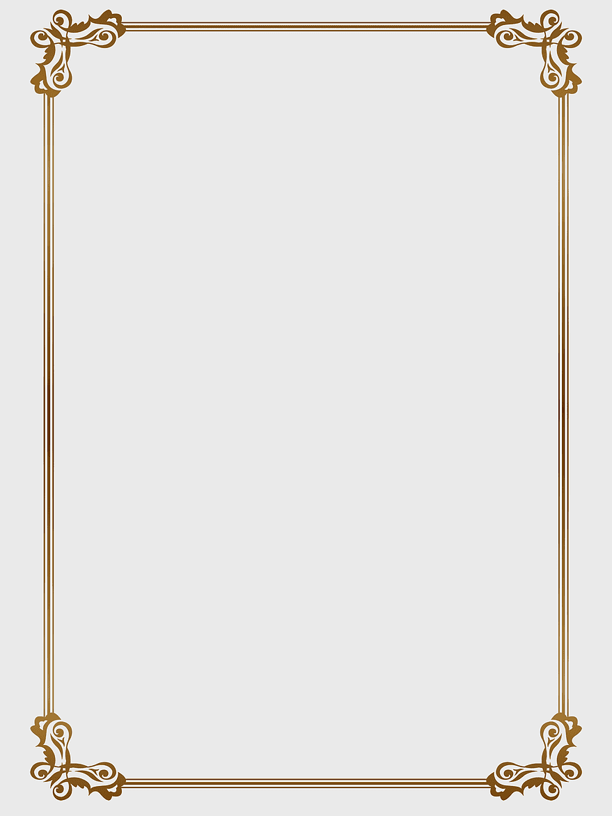 golden retro border, elegant european design, brown gold frame, vintage ornate trim, classic decorative element, antique frame style, baroque border pattern