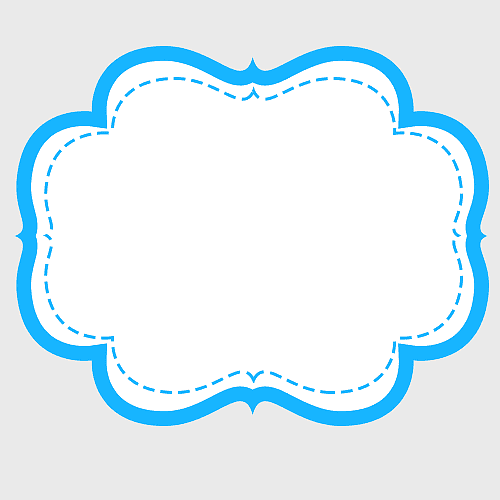 taobao label decorative patterns, blue heart frame, scrapbooking paper icons, web template tags, cloud shape border, dashed line design, aqua decorative elements