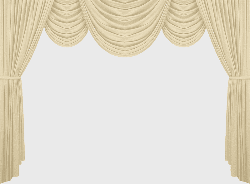 beige curtain window treatment, white curtains for interior design, simple window covering, rectangle curtain valance, elegant stage drapes, minimalist home decor, sheer fabric backdrop