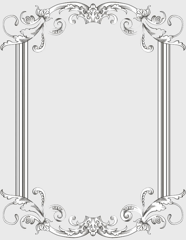vintage floral frame, monochrome border design, retro style frame, black and white vintage frame, ornate decorative border, elegant frame illustration, classic floral ornamentation