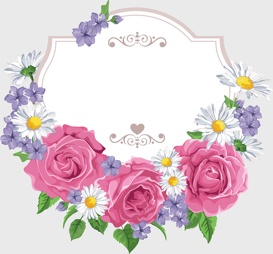 flower cartoon frame, floral border design, pink rose bouquet, daisy wreath, decorative floral elements, elegant flower arrangement, garden flower illustration, vintage floral art flower cartoon frame, floral border design, pink rose bouquet, daisy wreath, decorative floral elements, elegant flower arrangement, garden flower illustration, vintage floral art