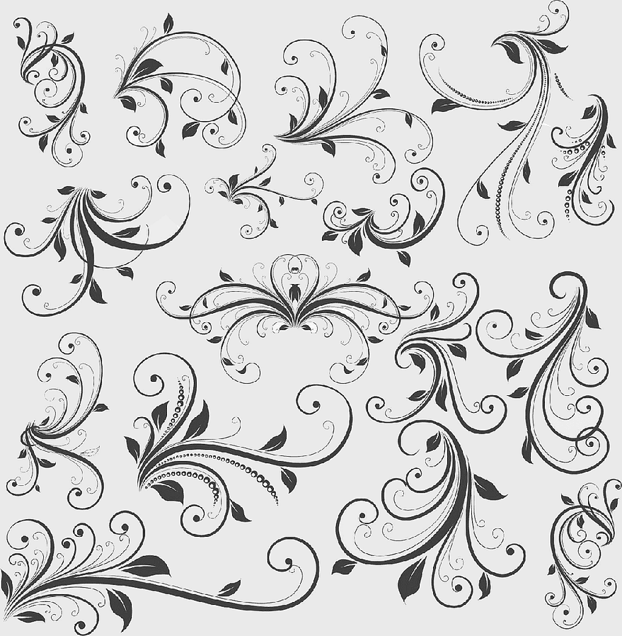monochrome floral ornament, black and white swirls, decorative line art, symmetrical floral design, elegant botanical patterns, intricate vine motifs, vintage ornament illustrations monochrome floral ornament, black and white swirls, decorative line art, symmetrical floral design, elegant botanical patterns, intricate vine motifs, vintage ornament illustrations