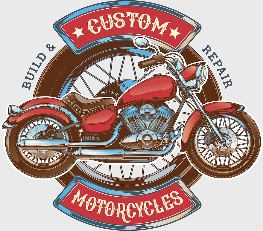 custom motorcycle logo, red retro motorcycle, vintage motorcycle repair, custom bike accessories, motorcycle club emblem, retro motorcycle design, classic motorbike branding