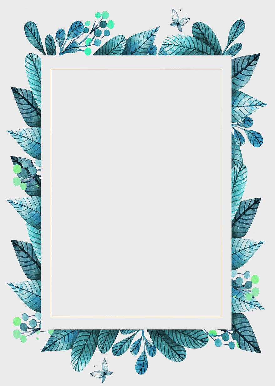 Green leaves frame, watercolor leaves illustration, golden frame border, trendy poster design, botanical illustration, nature-themed artwork, decorative leaf border Green leaves frame, watercolor leaves illustration, golden frame border, trendy poster design, botanical illustration, nature-themed artwork, decorative leaf border