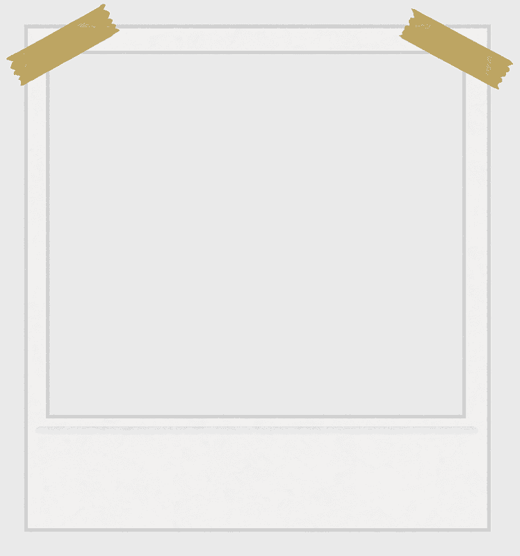 white polaroid frame, masking tape frames, yellow tape border, square frame, vintage border, decorative tape frame, instant layout
