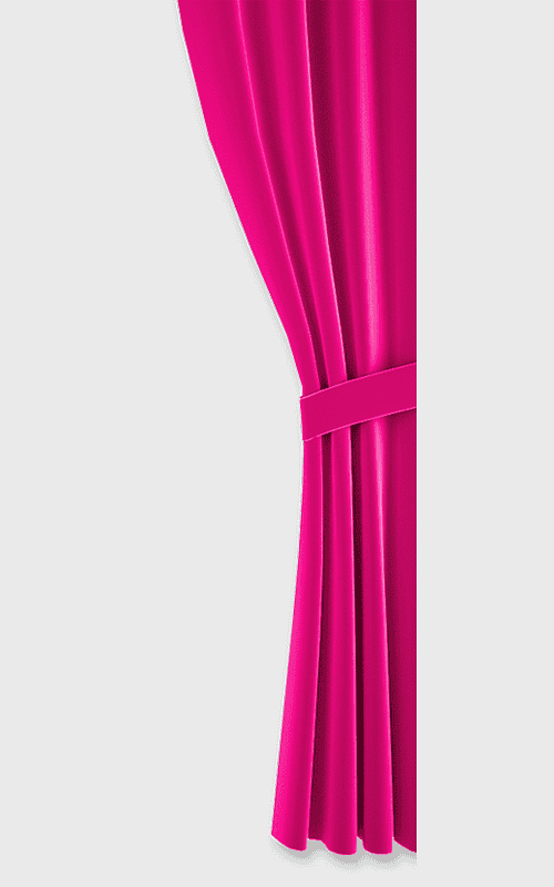 magenta stage curtain, theater drapes, pink silk curtains, interior textile design, curtain backdrop illustration, performance backdrop, decorative window coverings
