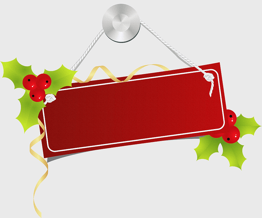 Christmas sale label, red holiday tag, festive information sticker, rectangle Christmas sign, decorative holly border, seasonal price tag, holiday design Christmas sale label, red holiday tag, festive information sticker, rectangle Christmas sign, decorative holly border, seasonal price tag, holiday design