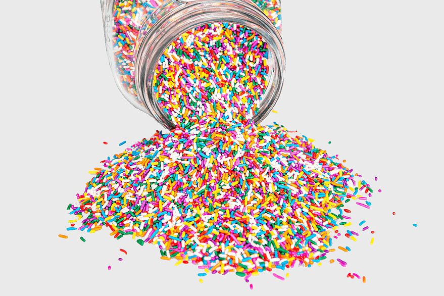 spilled sprinkles illustration, Ice cream Cupcake Sprinkles Flavor, cake decorating sprinkles, nonpareils for baking, colorful candy toppings, sweet dessert decorations, festive baking ingredients