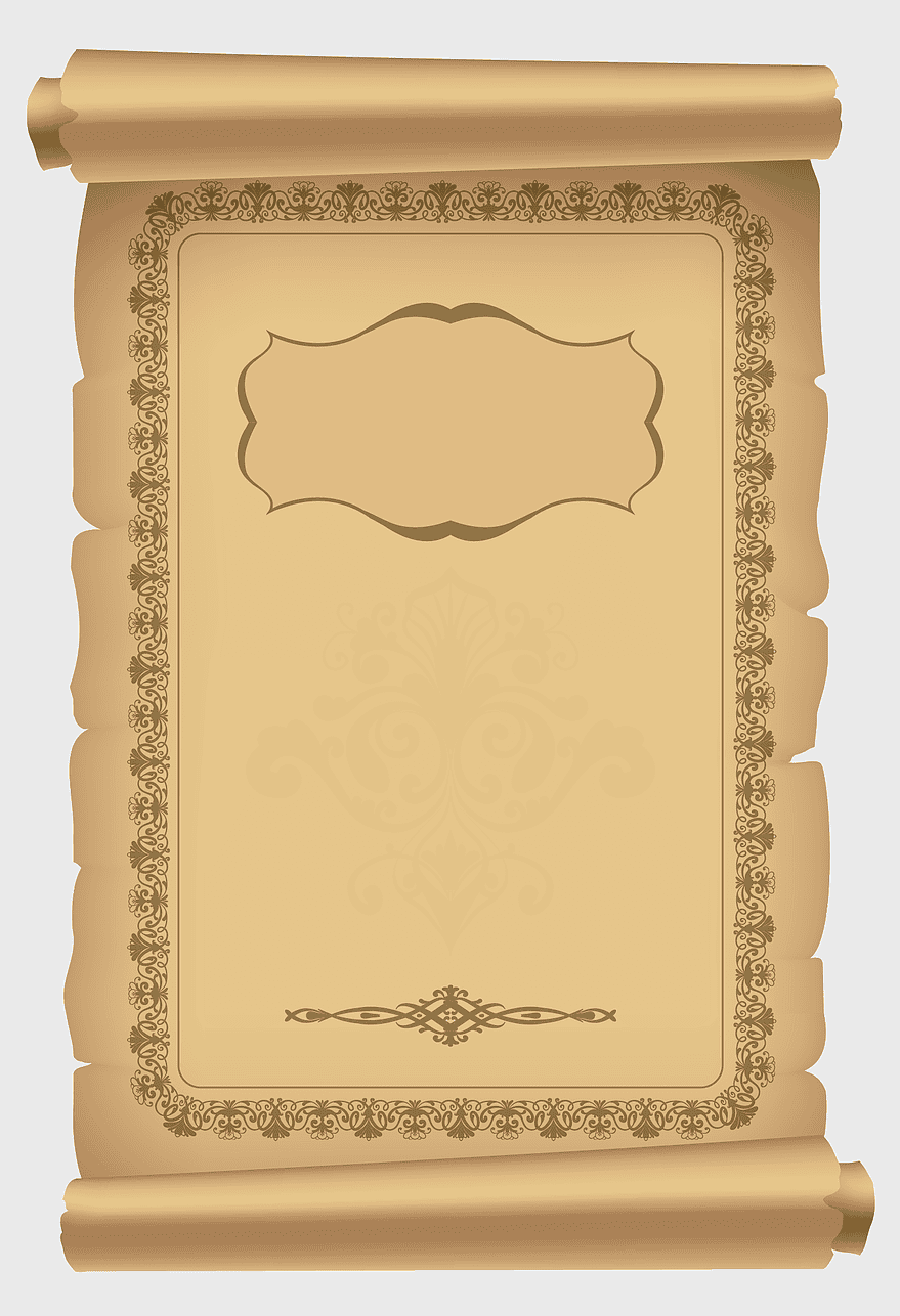 beige parchment scroll, decorative paper scroll frame, quill writing scroll, vintage papyrus page, antique scroll design, ornate scroll background, historical document template