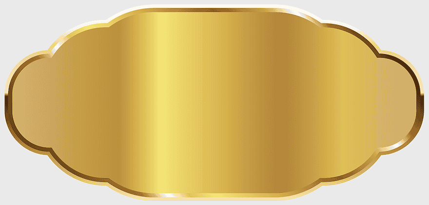 gold frame label, yellow material font design, golden badge template, product label illustration, luxury branding elements, premium label design, elegant product tags