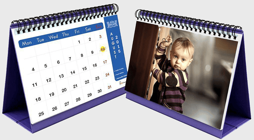 PD Cards Standing desk, color Printing Calendar, promotional Merchandise tags, desk Pad office Supplies, desk organizer accessories, spiral-bound calendar design, display stand functionality